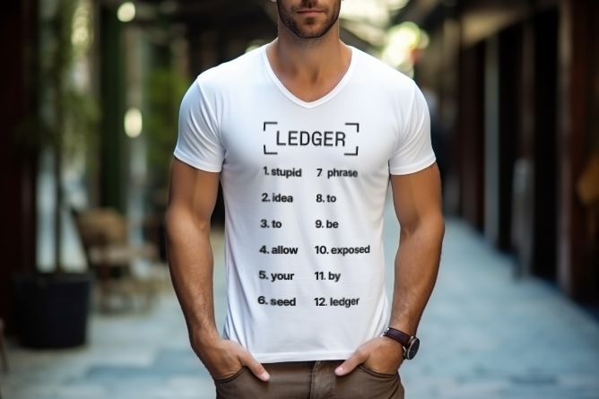 Ledger Releases T-Shirt Line With Your Seed Phrase On It