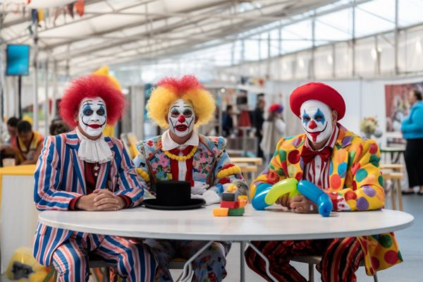 clowns at a convention